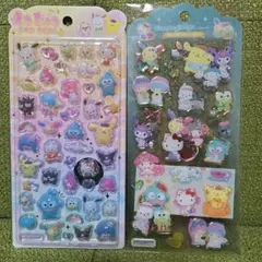 早い者勝ち　サンリオ　うるちゅるPOPシール・ドロップジェリーシール　セット