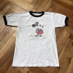 00s old ミッキー リンガー Tシャツ ディズニー　Disney Sサイズのサムネイル