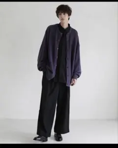 LA BOUCLE(R) ドロップショルダーシャツジャケット ウールミラノリヴ 