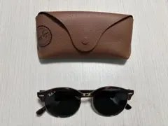 レイバン　クラブラウンド　偏光　サングラス