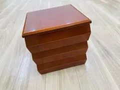 重箱 三段 溜塗 漆器 茶道具