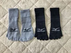 Mizuno 五本指ソックス 2色セット　ミズノ　ワークソックス