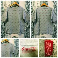 COCA-COLA Tシャツ コカコーラ 総柄 半袖 Tのサムネイル