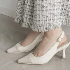 RANDA ランダ 2WAY クラシカルデザインバックストラップパンプス