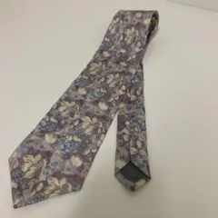 【希少】kenzo ネクタイ 花柄 総柄 ボタニカル シルク