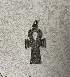 エジプト製　シルバーアクセサリー　アンク(L) ペンダントヘッドのみ