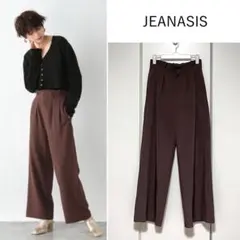 【美品】JEANASIS リネンライクハイウエストタックパンツ
