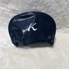 キタムラネイビー エナメルロゴ入りポーチのサムネイル