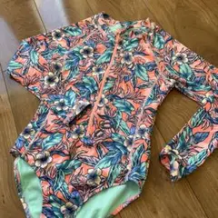 Piping Hot フラワープリント ワンピース水着 140