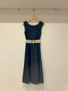 And coutureノースリーブデニムワンピース