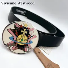 VivienneWestwood レザーベルト オーブ ブラック