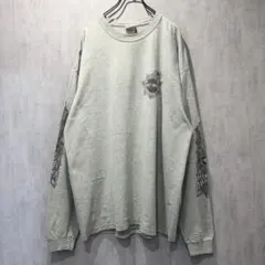 00s HARLEY-DAVIDSON 長袖Tシャツ 蜘蛛 スパイダー 灰色