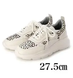 美品 +diana 美脚ダッドスニーカー ダルメシアン グリッター 24㎝ 厚底 