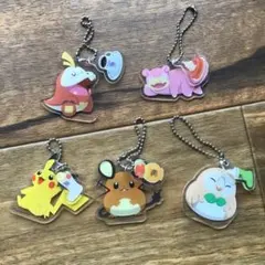 ポケモン コメダ珈琲 コラボ アクリルチャーム 5種セット