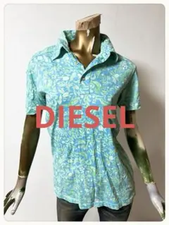 ☘️T21774☘️DIESEL 半袖 アロハ ポロシャツ トップス Sのサムネイル