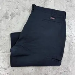 Dickies　ダブルニーワークパンツ　W42L30　ネイビー　古着　FLEXのサムネイル