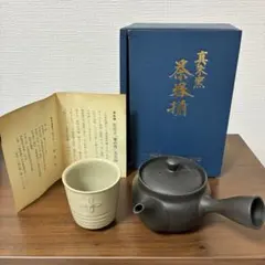 【超希少・未使用】真朱窯 県花文「菜の花」茶器揃 ティーポット湯呑セット伝統工芸