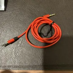 赤い3.5mmステレオプラグケーブル 延長コード