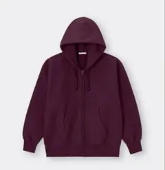 GU ヘビーウェイトスウェットフルジップパーカ wine ワイン