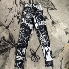adidas フラワーパターン タイツ S