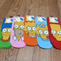 ザ·シンプソンズ 靴下 ソックス 5足セット 家族　23-25cm