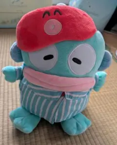 ハンギョドンぬいぐるみ　アイマスク付きパジャマ姿