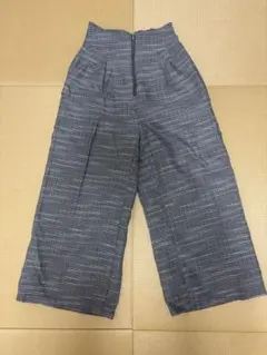 AZUL by moussy チェック柄 ワイドパンツ S ハイウエスト