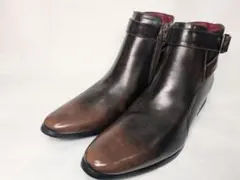 7cm UP シークレット モンクストラップ サイドジップ ブーツ Dブラウンのサムネイル