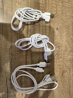 USB Type-C 充電ケーブル 3本セット ホワイト