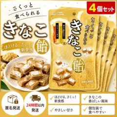 【4個セット】さくっと食べられる きなこ飴 大丸本舗のサムネイル