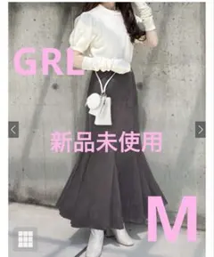 GRL グレイル スエードマーメイドスカートdk930 チャコール Mサイズ