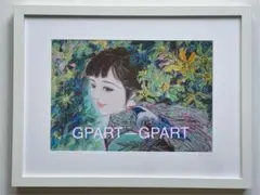 レア　美人画の俊才　陳貴平Chen Guipingが描く油彩画飾皿　本物保証 レア 美人画の俊才 陳貴平Chen Guipingが描く油彩画飾皿 本物