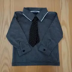 グレー シャツ風 ネクタイ付き 95cm