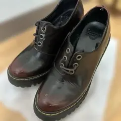 Dr. Martens ダークブラウン ヒール付きローファー