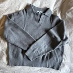 UNIQLO スムースコットンリラックスポロセーター