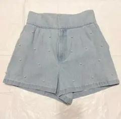 パール付きショートパンツ