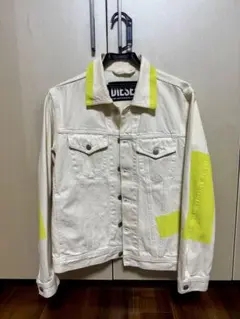 DIESEL ホワイト/イエロー デニムジャケット S