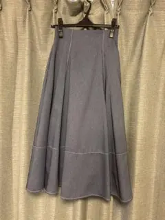 【ほぼ新品】MISCH MASCH フレアスカート ブルー S【値下げしました】のサムネイル