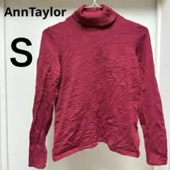 古着✨️ AnnTaylor 赤 タートルネック 長袖セーター 【S】