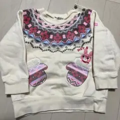 Hot Biscuit トレーナー 90サイズ クリーム色