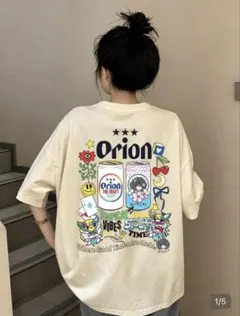 【訳あり】　Orion × ScoLar コラボ 半袖Tシャツオリオンビール新品