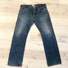 Levi's 501 데님 팬츠 W38 스트레이트 짙은 감색 페이드