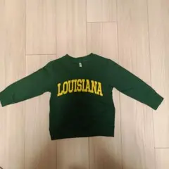 LOUISIANAプリント トレーナー 95サイズ グリーン