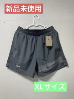 NIKE ランニングショートパンツ　インナー付　短パン　グレー　XL 新品