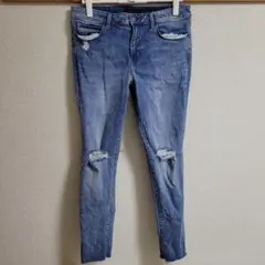 UNIQLO ダメージ ストレッチ ジーンズ デニム 32インチ