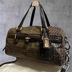 Y2K COACH コーチ ハンドバック クロコ 南京錠 2way ショルダー