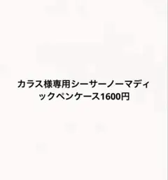 カラス様専用シーサー✖️ノーマディックペンケースのサムネイル