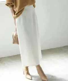 noble ジャージーライクカラータイトスカート 36