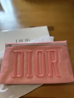 DIOR ピンク ロゴ ポーチ
