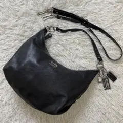 COACH コーチ ショルダーバッグ レザー 2way マディソン ヘイリー 黒